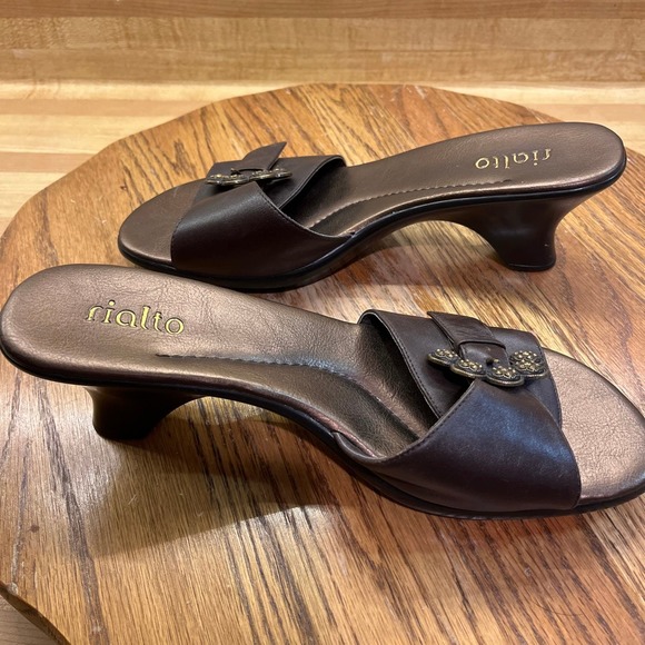 Rialto Brown Leather Starship Sandals SZ 9 - Picture 3 of 9